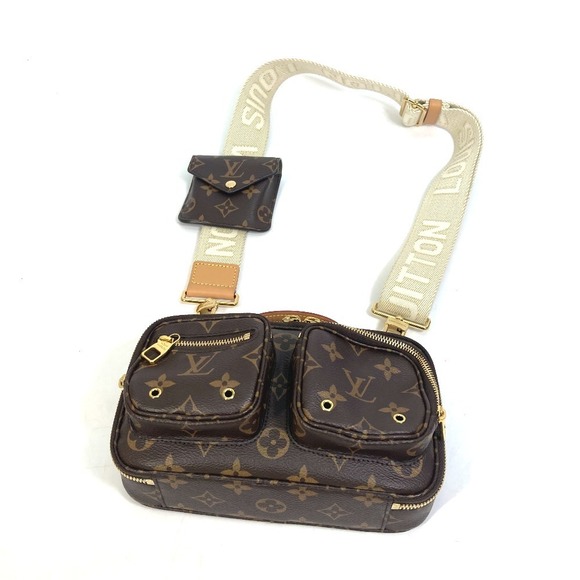 Louis Vuitton Monogram Utility Crossbody Bag Brown - Picture 1 of 9